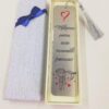 Semn de carte argintiu