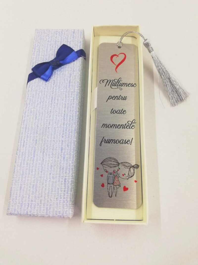 Semn de carte argintiu